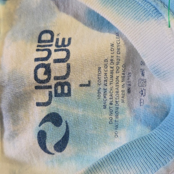 Liquid Blue Grateful Dead Tie-dye Short Sleeve Tee - Picture 2 of 2